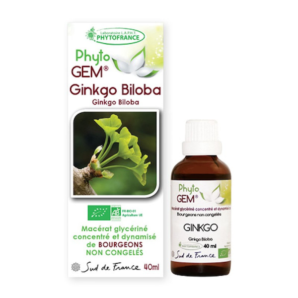 Macérat glycériné concentré de Ginkgo biloba BIO phytofrance par phyto-soins