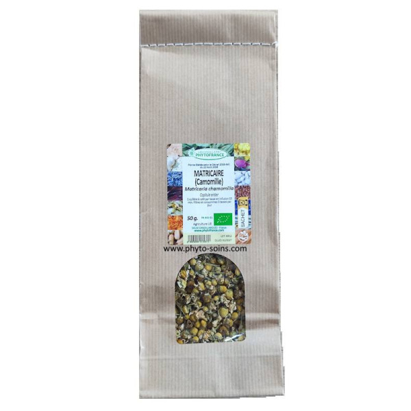 Sachet de 50g de Matricaire (Camomille Allemande) BIO pour tisane