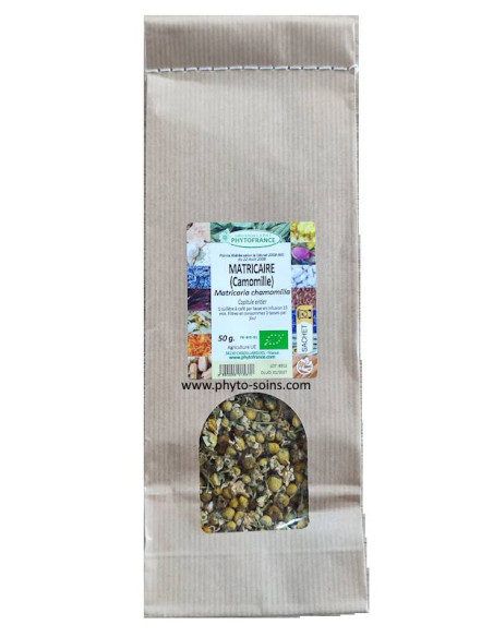 Sachet de 50g de Matricaire (Camomille Allemande) BIO pour tisane