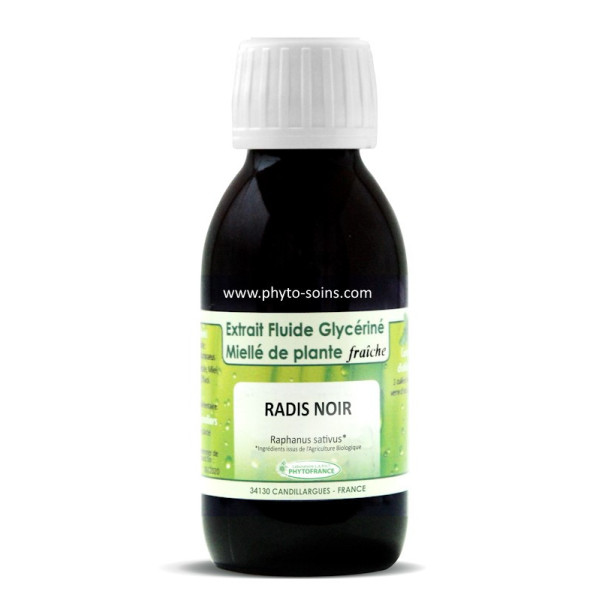 Extrait fluide glycériné miellé de Radis noir frais et BIO phytofrance par phyto-soins