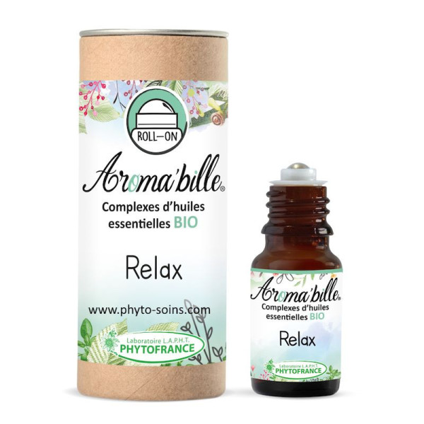 Aroma bille huiles essentielles relax anti stress BIO phytofrance par phyto-soins
