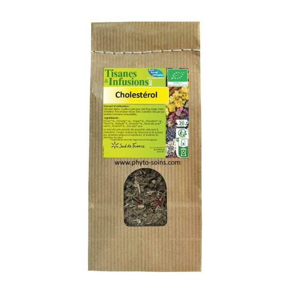 Herboristerie: Tisane BIO cholestérol sachet de 45g (20 tasses)