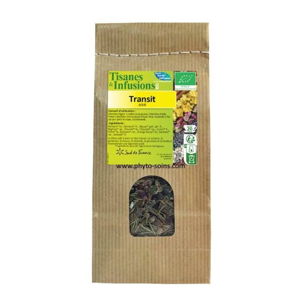 Herboristerie: Tisane BIO transit aisé 45g phytofrance par phyto-soins