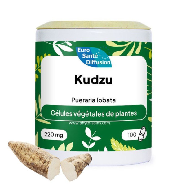 Boite de 100 ou 250 gélules de Kudzu racine 220mg phytofrance