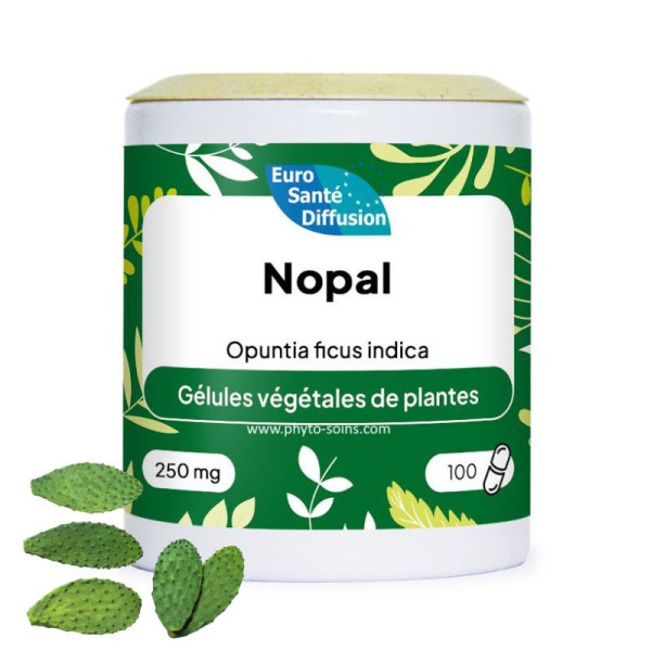 Boite de 100 ou 250 gélules de Nopal (Figuier de Barbarie) 250mg phytofrance
