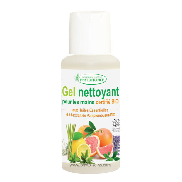 Gel nettoyant BIO 100% naturel pour les mains | phytofrance