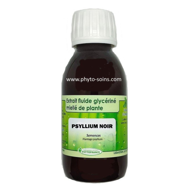 Extrait fluide glycrin miell de Psyllium noir BIO - Phyto-soins