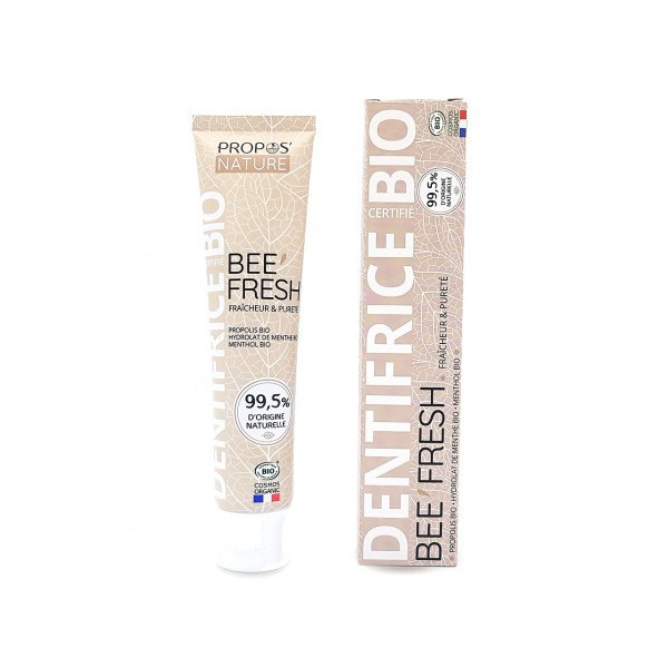 Dentifrice BEE'FRESH à la menthe BIO propos nature par phyto-soins