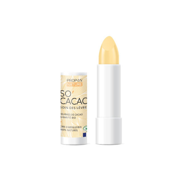 Baume à lèvres So'Cacao certifié BIO le stick lèvre 100% naturel