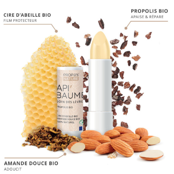 Baume à lèvres Api'baume certifié BIO Propos'nature