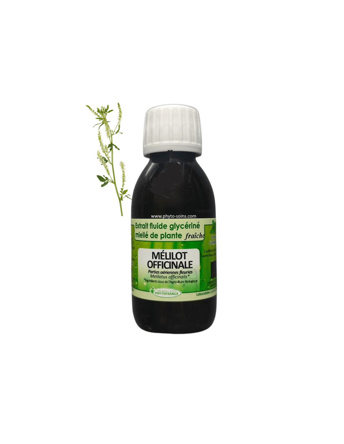 Extrait fluide glycériné miellé de Mélilot frais et BIO