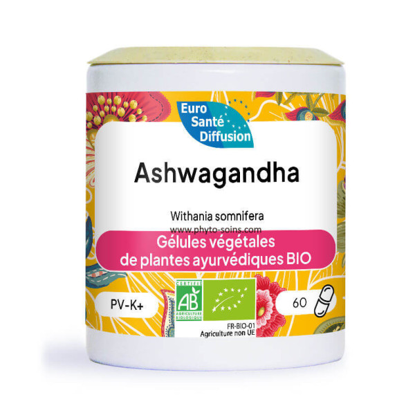Boite de 60 ou 250 gélules d'Ashwagandha (Withania somnifera)