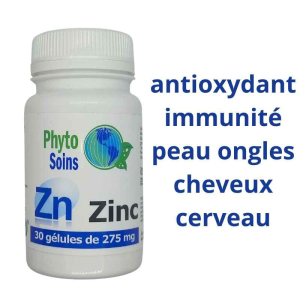 Gélules de Zinc - 30 gélules - Phyto-soins