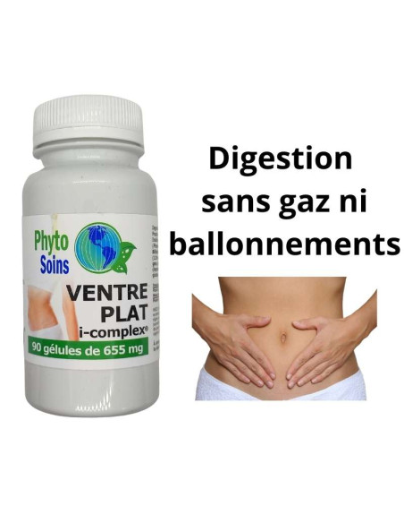Gélules Ventre plat - digestion et gaz - Phyto-soins