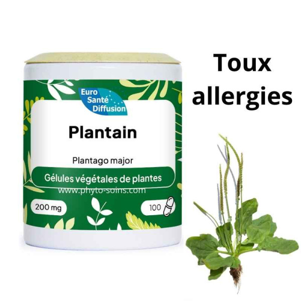 Gélules de Plantain majeur 200mg - Phytofrance