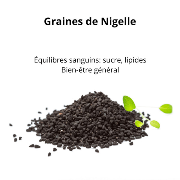 Sachet de 100g de graine de Nigelle - Phytofrance