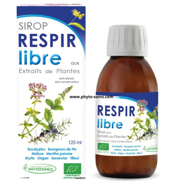 Sirop Respir Libre aux extraits de plantes BIO - Phytofrance