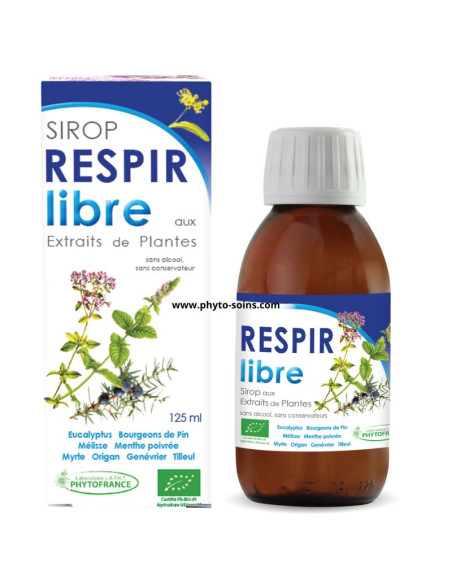 Sirop Respir Libre aux extraits de plantes BIO - Phytofrance