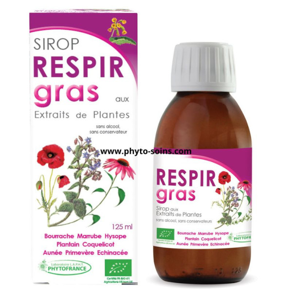 Sirop Respir Gras aux extraits de plantes BIO -...