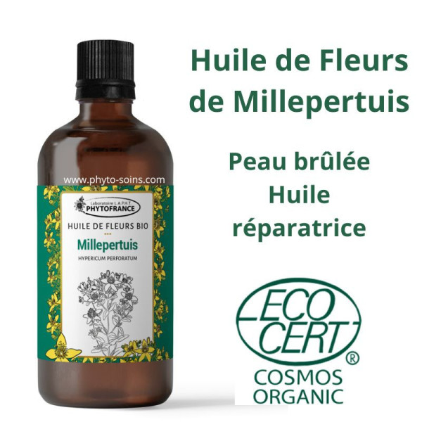 Huile solarisée de Fleur de Millepertuis 100ml – Bio & 100 % naturelle - Phytofrance