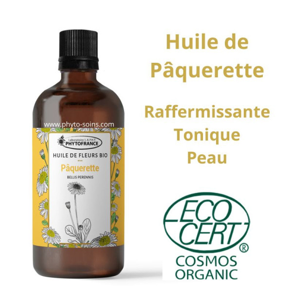 Huile solarisée de Pâquerette 100ml – Bio & 100 % naturelle - Phytofrance