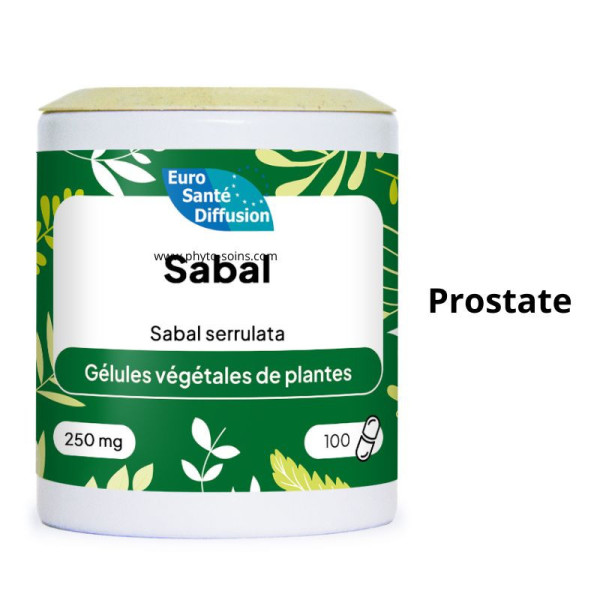 Boite de 60 ou 250 gélules de Sabal (Palmier de Floride) - Phytofrance par phyto-soins