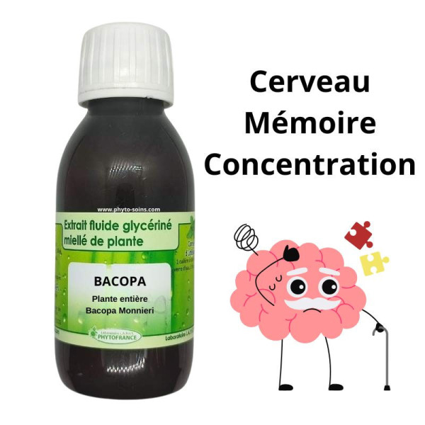 Extrait fluide glycériné miellé de Bacopa monnieri BIO - Phytofrance