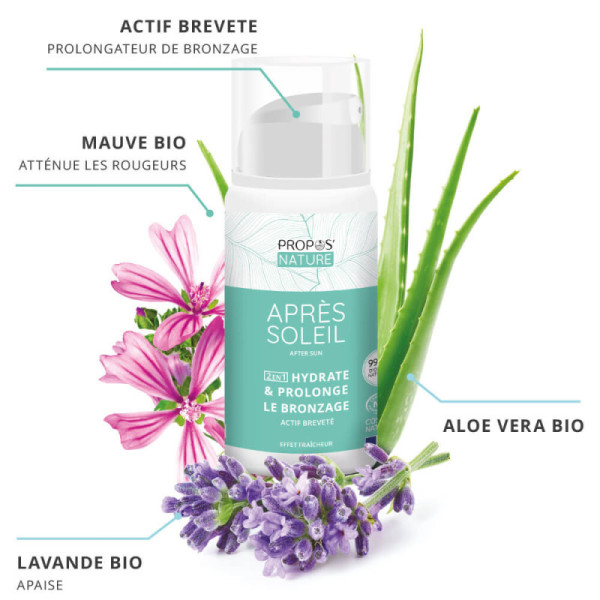 Gel Après Soleil à l'Aloé Vera, Lavande et Mauve BIO propos'nature par phyto-soins