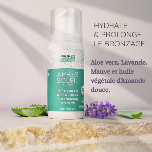 Gel Après Soleil à l'Aloé Vera, Lavande et Mauve BIO phyto-soins