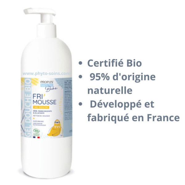 Fri'mousse gel douche bébé 200ml - Propos nature par phyto-soins