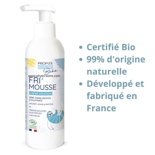 Fri'mousse crème corps douceur bébé 200ml - Propos nature