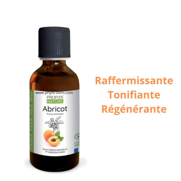 Huile Végétale d’Abricot BIO cosmos organic 50ml - Propos nature