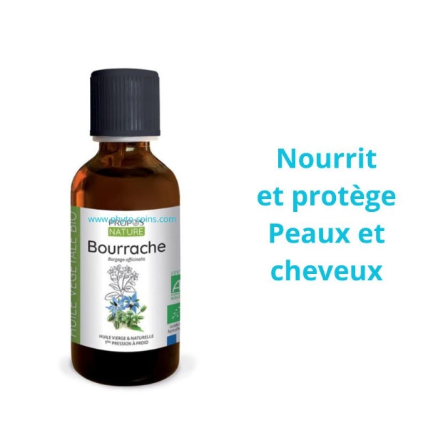 Huile Végétale de Bourrache BIO cosmos organic 50ml- Propos nature