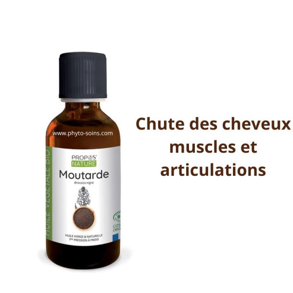 Huile Végétale de Moutarde BIO cosmos organic- 50ml - Propos nature