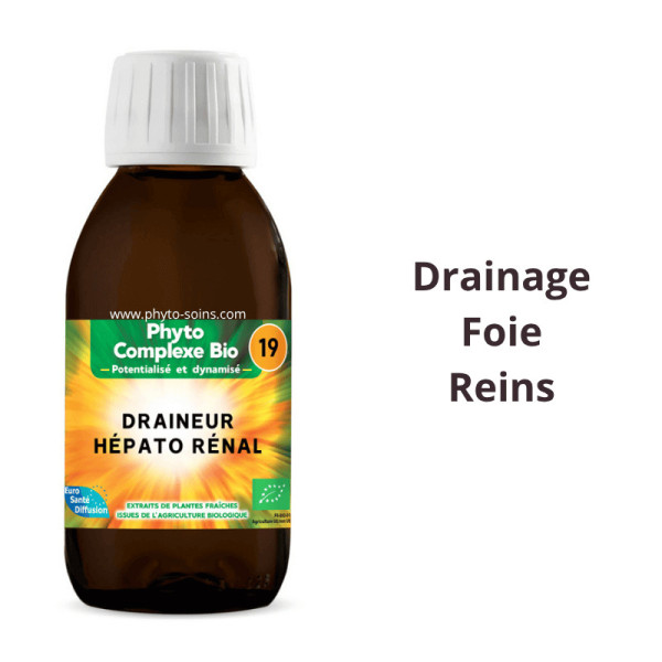 Phyto-complexe BIO n°19 Draineur hépato rénal - Phytofrance par phyto-soins.com