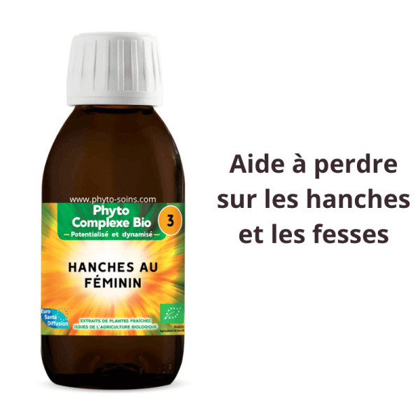 Phyto-complexe BIO n°3 hanches au féminin (culotte de cheval) - Phytofrance par phyto-soins.com