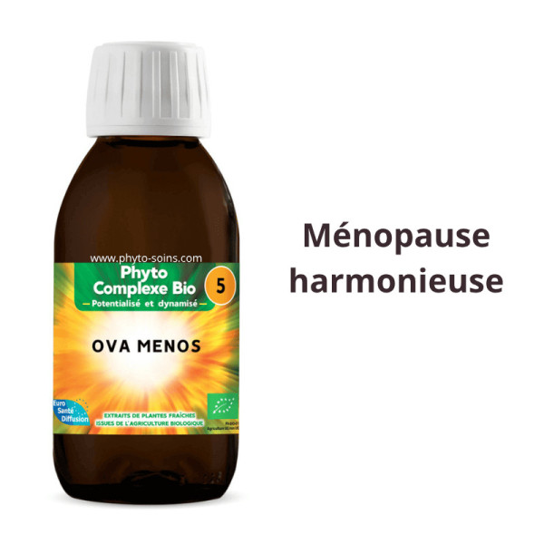 Phyto-complexe BIO n°5 Ova-ménos (ménopause) - Phytofrance par phyto-soins.com