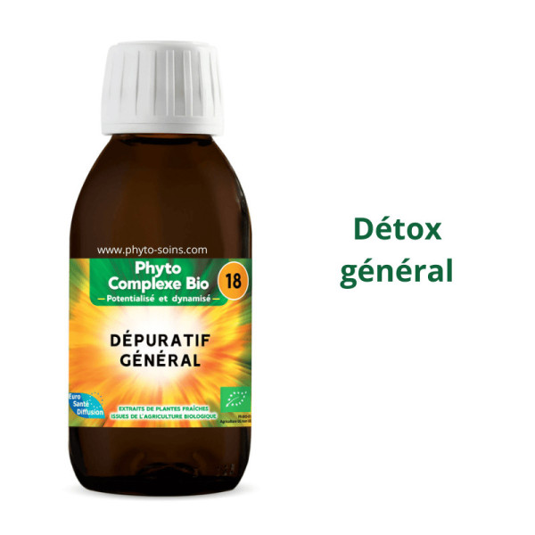 Phyto-complexe BIO n°18 dépuratif général (cure detox) - Phytofrance par phyto-soins.com