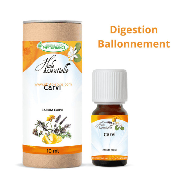Huile essentielle de Carvi BIO, pure et naturelle - phytofrance par phyto-soins.com