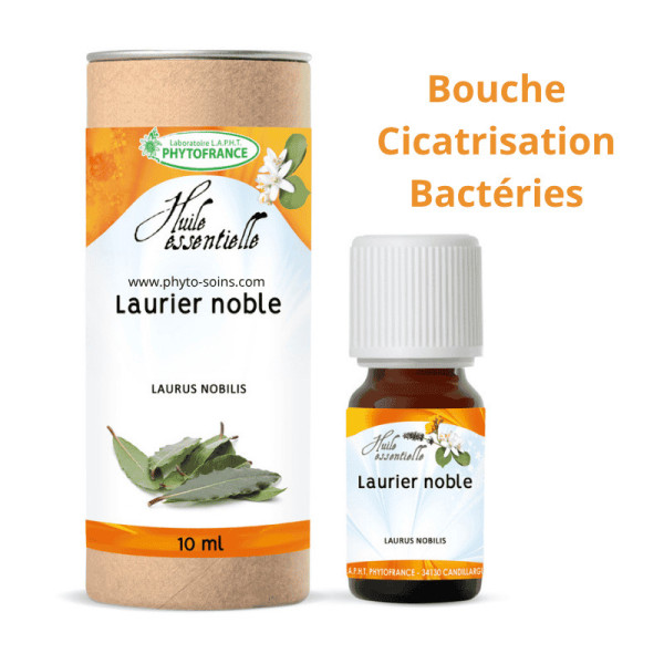 Huile essentielle de Laurier Noble BIO, pure et naturelle - Phytofrance par phyto-soins.com