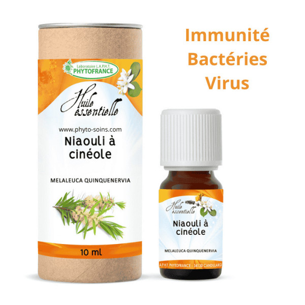 Huile essentielle de Niaouli BIO pure et naturelle - Phytofrance par phyto-soins.com
