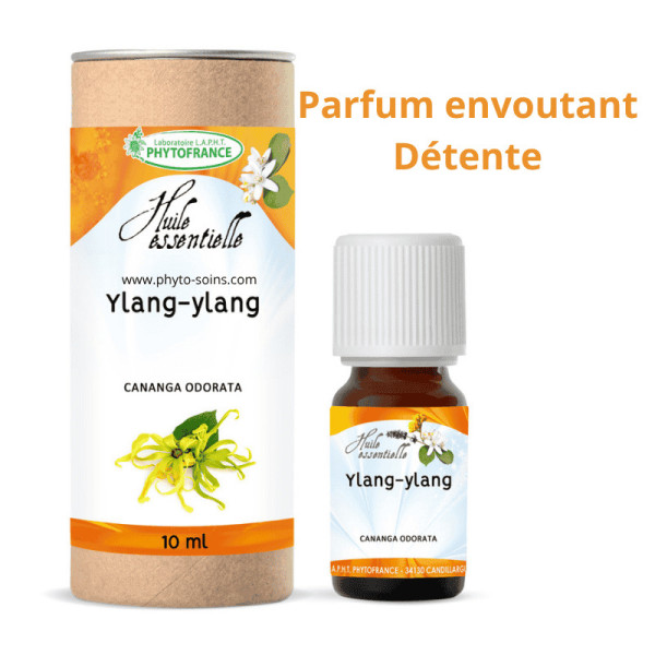 Huile essentielle d' Ylang-Ylang complète BIO, pure et naturelle - phytofrance par phyto-soins.com