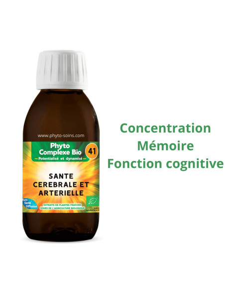 Phyto-complexe BIO n°41 Santé cérébrale et artérielle - Phytofrance par phyto-soins.com