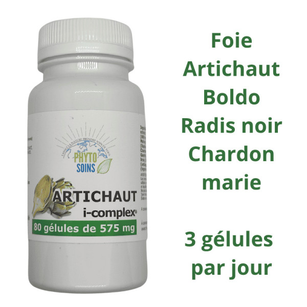 Gélules Artichaut i-complex- Détox & santé hépatique - Phyto-soins
