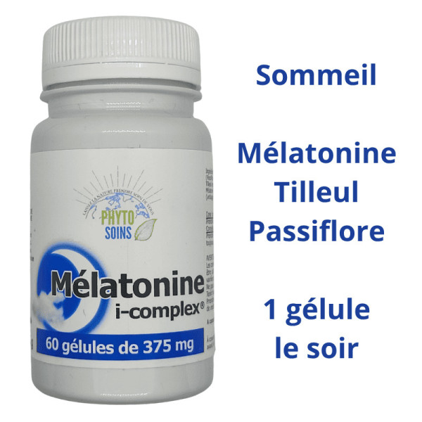 Gélules Mélatonine i-complex- Sommeil et décalage horaire - Phyto-soins