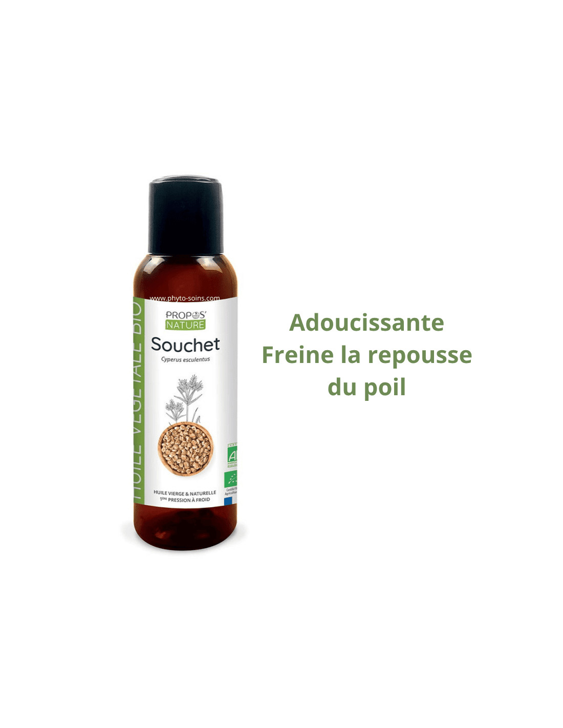 Huile Végétale de Souchet BIO cosmos organic - Propos nature