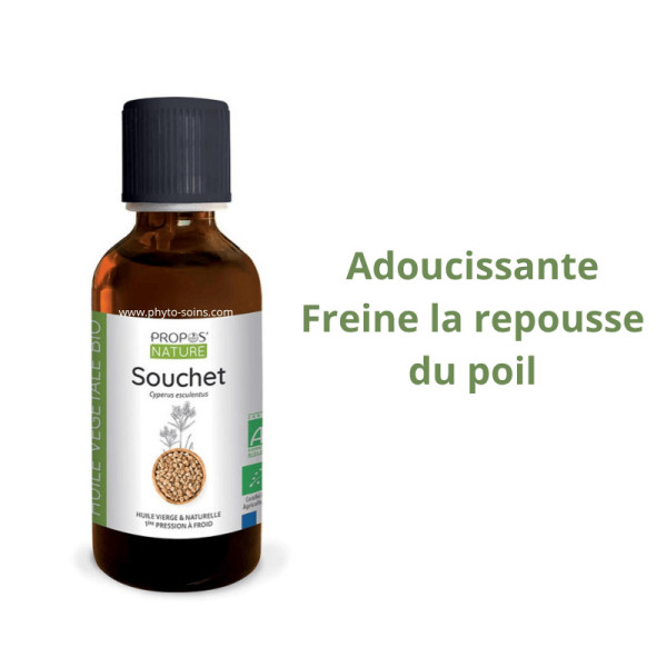Huile Végétale de Souchet BIO cosmos organic- 50ml - Propos nature