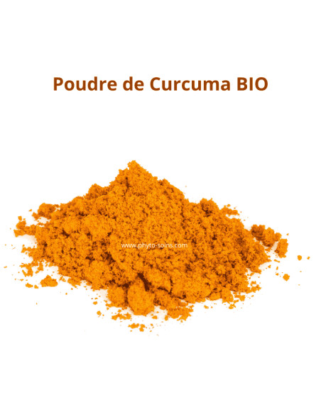 Sachet de Curcuma BIO en poudre (Curcuma longa) - Phytofrance par phyto-soins.com