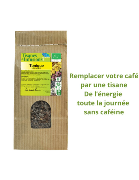 Herboristerie Tisane BIO Tonique stimulant - Phytofrance
