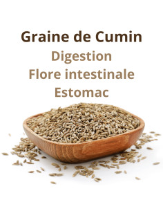 Cumin semence entière - Digestion & équilibre du microbiote - 100g-